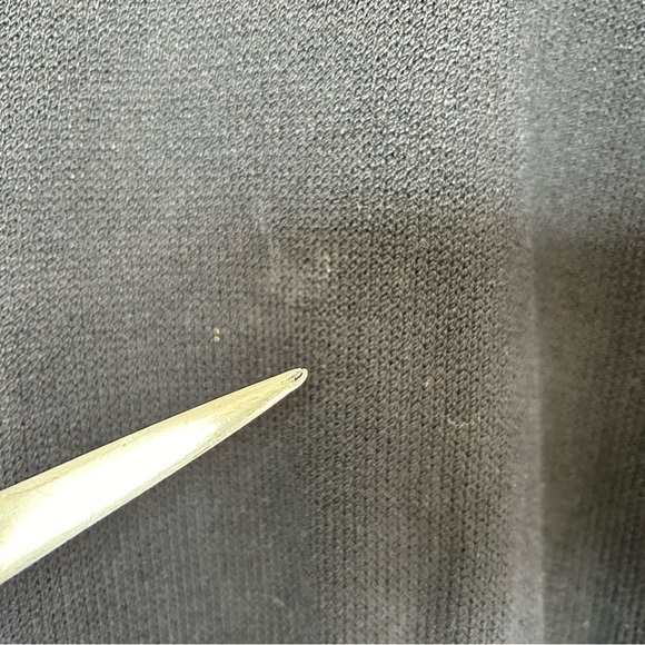 Vintage St. John By Marie Gray Black Santana Knit Sweater Dress Buttons Size 10 - Picture 11 of 13